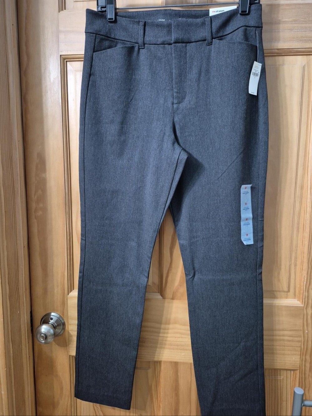 NWT Old Navy High-Rise Pixie Skinny Ankle Pants Charcoal Gray